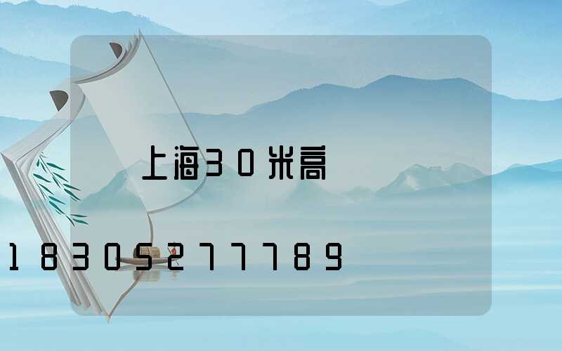 上海30米高桿燈